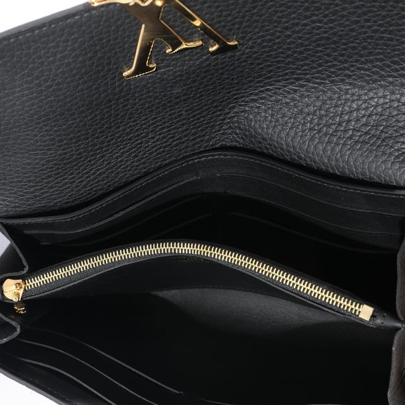 Louis Vuitton Black Leather Capucines Wallet - Picture 4 of 7